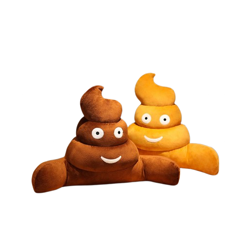Poop Hug Pillow – Funny Lumbar Support Cushion for Office, Car & Home