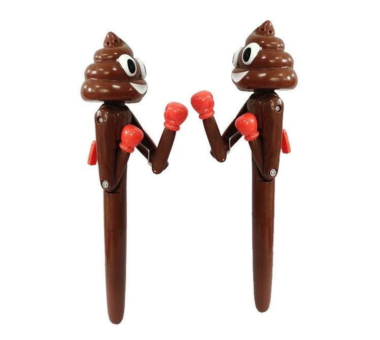 Punchy Poop Pen – Boxing Poop Emoji Pen with Fart Sound