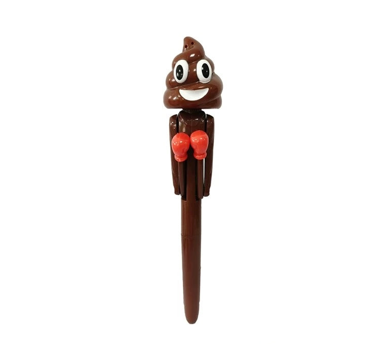 Punchy Poop Pen – Boxing Poop Emoji Pen with Fart Sound